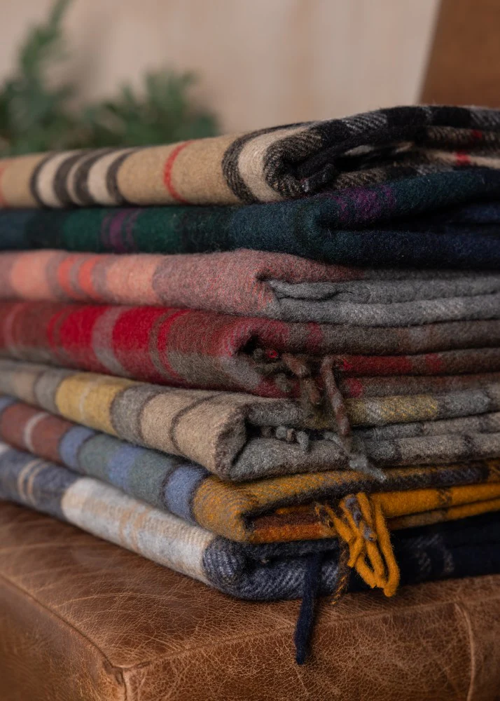 Wool Tartan Blanket - 60'' x 70'' - Buchanan Natural - Image 6