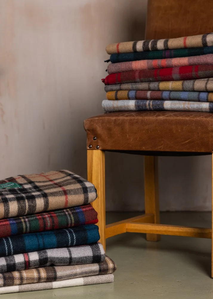 Wool Tartan Blanket - 60'' x 70'' - Buchanan Natural - Image 7